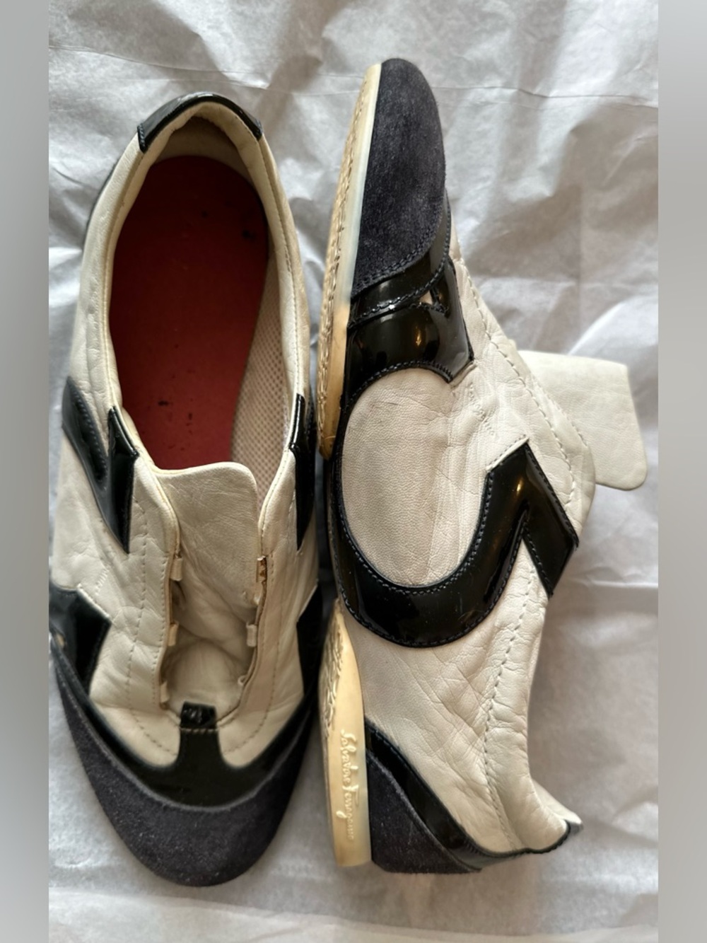 Salvatore Ferragamo Lace-Up Tennis Flats - Picture 9 of 16